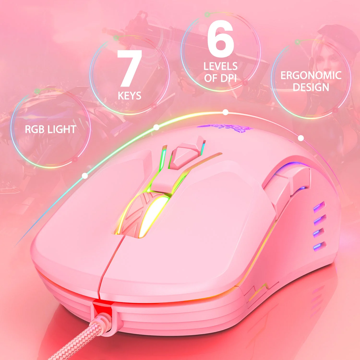 RGB Wired Gaming Mouse CW902 - Image 11