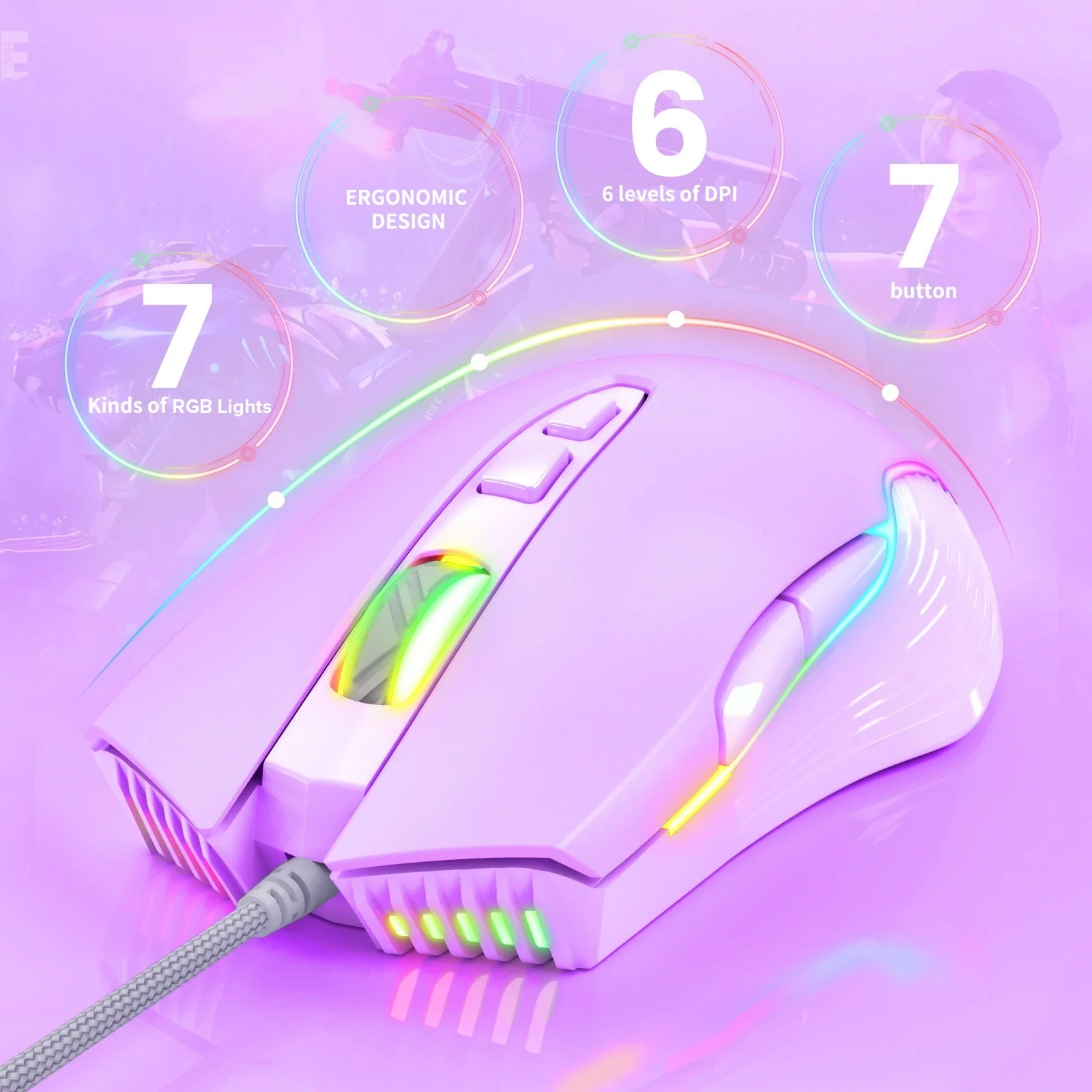 Gaming Wired RGB Mouse CW905 - Image 23