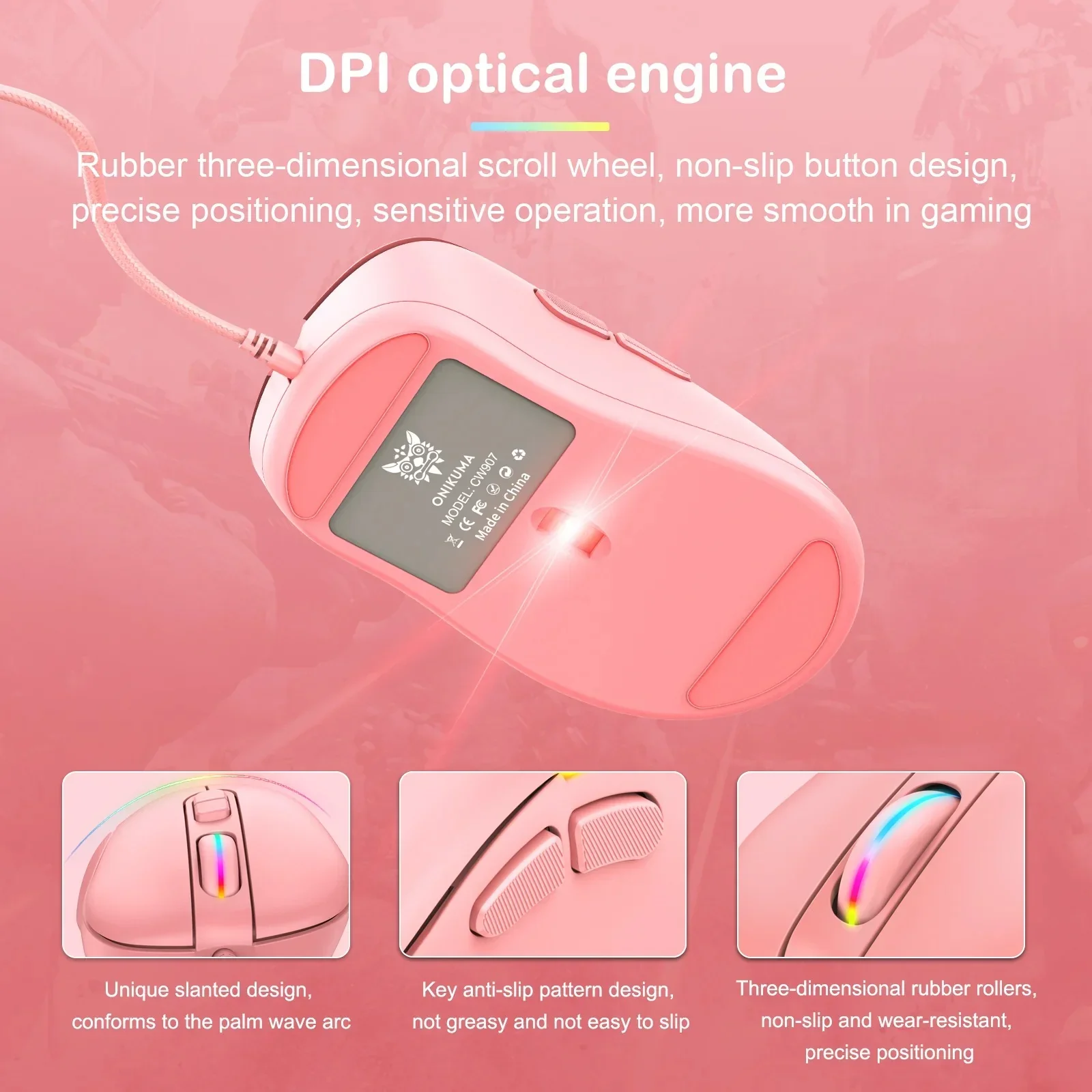 RGB Wired Gaming Mouse CW907 - Image 10