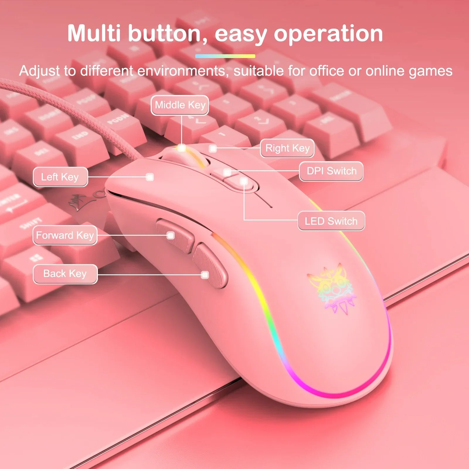 RGB Wired Gaming Mouse CW907 - Image 13