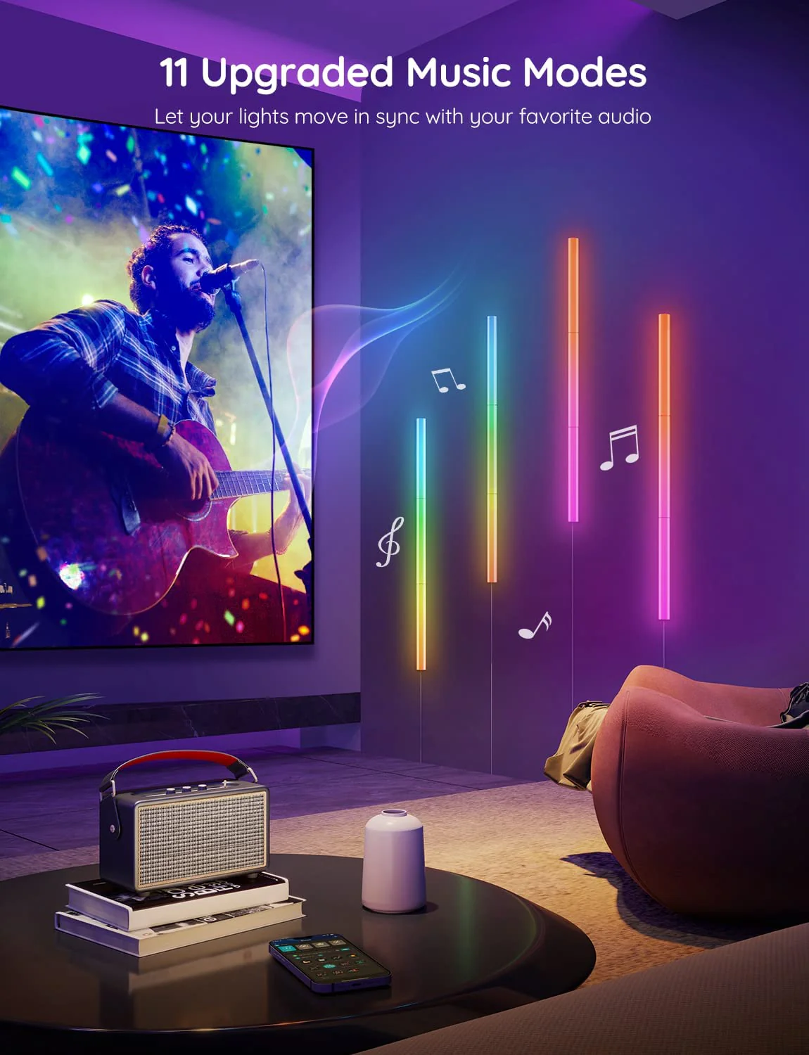 Led Wall Light Ambiance Smart Light (6Pcs) - Image 6