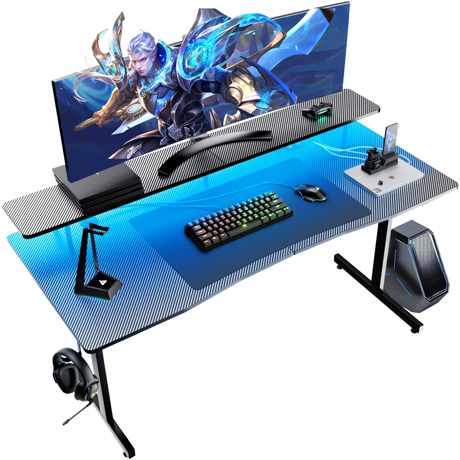 T -Shaped Series Gaming Desk GTP210 - Image 16