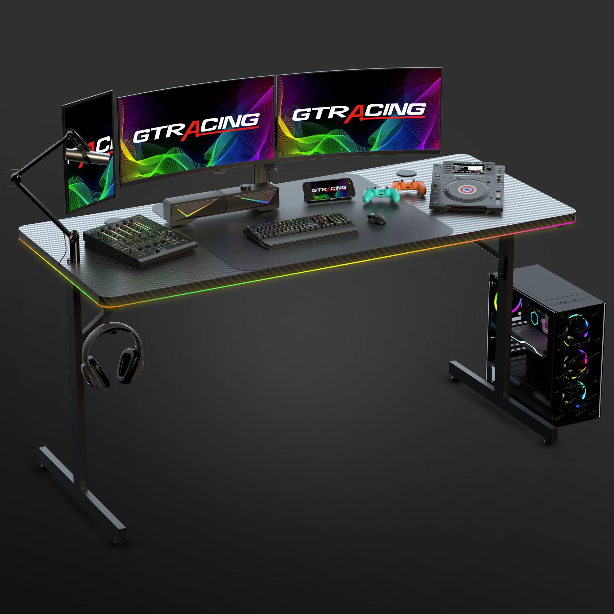 T -Shaped Series Gaming Desk GTP210 - Image 30