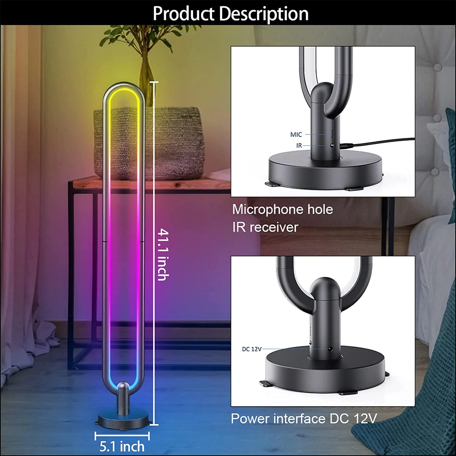 U-shaped Floor Lamp HCP050 - Image 9